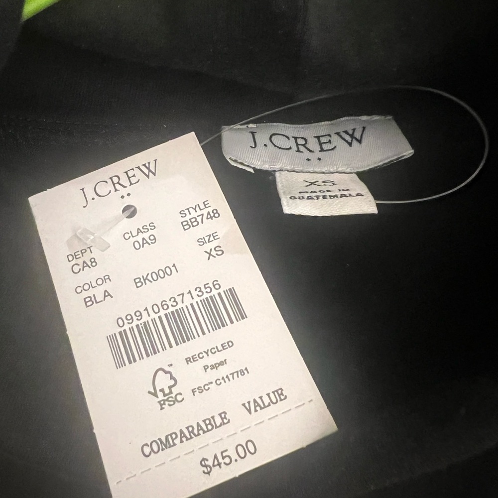 J. Crew Black XS turtleneck